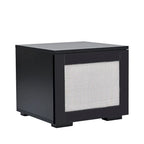 Mobile TV nero da 82,6" con ante a pressione e luci a LED per TV fino a 90"