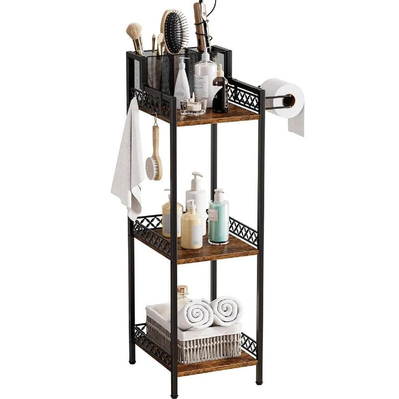 Organizer scaffale bagno a 3 ripiani - 11.42P x 9.85L x 32.68A