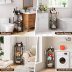 Organizer scaffale bagno a 3 ripiani - 11.42P x 9.85L x 32.68A