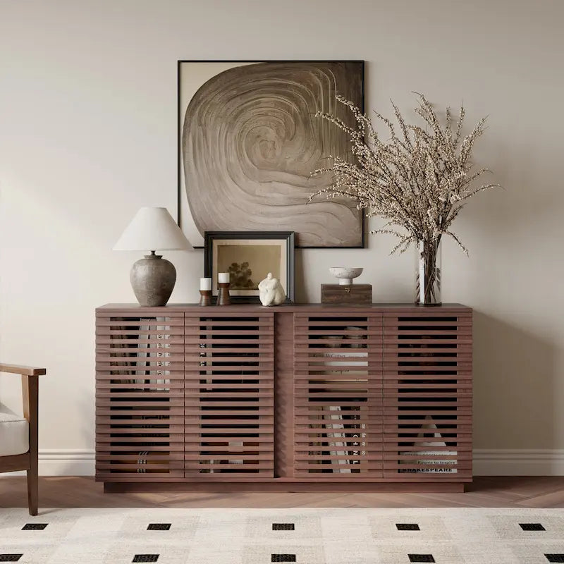 Credenza con ante in legno massello