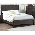 Letto Matrimoniale 1pz Contemporaneo Rustico Espresso con Testiera in Legno a X Design Unico Arredamento Camera da Letto