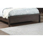 Letto Matrimoniale 1pz Contemporaneo Rustico Espresso con Testiera in Legno a X Design Unico Arredamento Camera da Letto