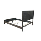 Letto Matrimoniale 1pz Contemporaneo Rustico Espresso con Testiera in Legno a X Design Unico Arredamento Camera da Letto