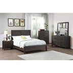 Letto Matrimoniale 1pz Contemporaneo Rustico Espresso con Testiera in Legno a X Design Unico Arredamento Camera da Letto