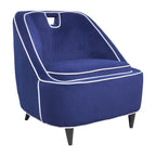 Poltrona d'Appoggio Moderna Imbottita Bicolore - 71 x 76 x 79 cm