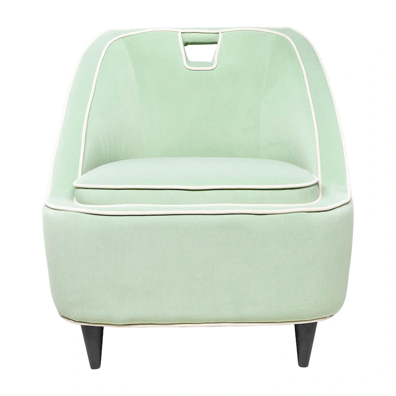 Poltrona d'Appoggio Moderna Imbottita Bicolore - 71 x 76 x 79 cm