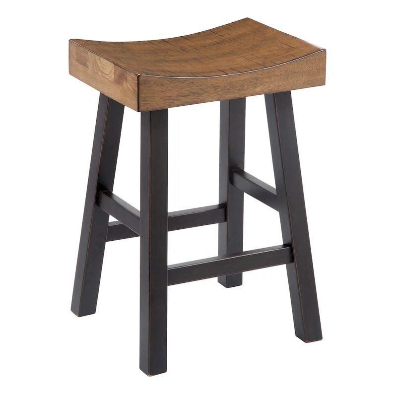  Voznesensk Two-tone Backless Stools (Set of 2)
