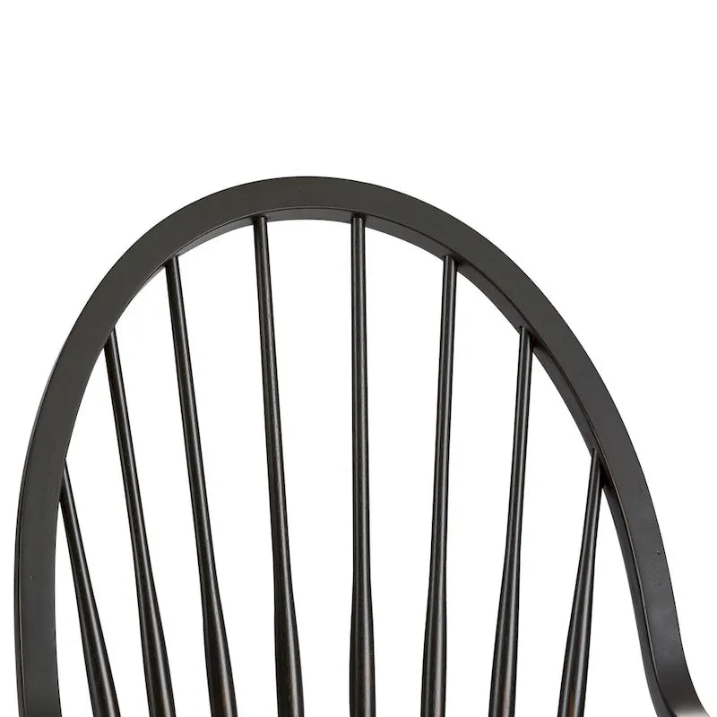 Sedia con braccioli Black Windsor Back