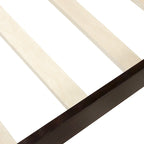 Letto a piattaforma in legno con testiera e pediera