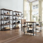 Myra Vintage Industrial Modern 3-piece Desk and 40-inch Bookcase Set by 