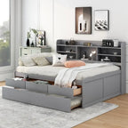Letto a cassetti "Captain" in legno, matrimoniale