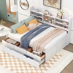 Letto a cassetti "Captain" in legno, matrimoniale