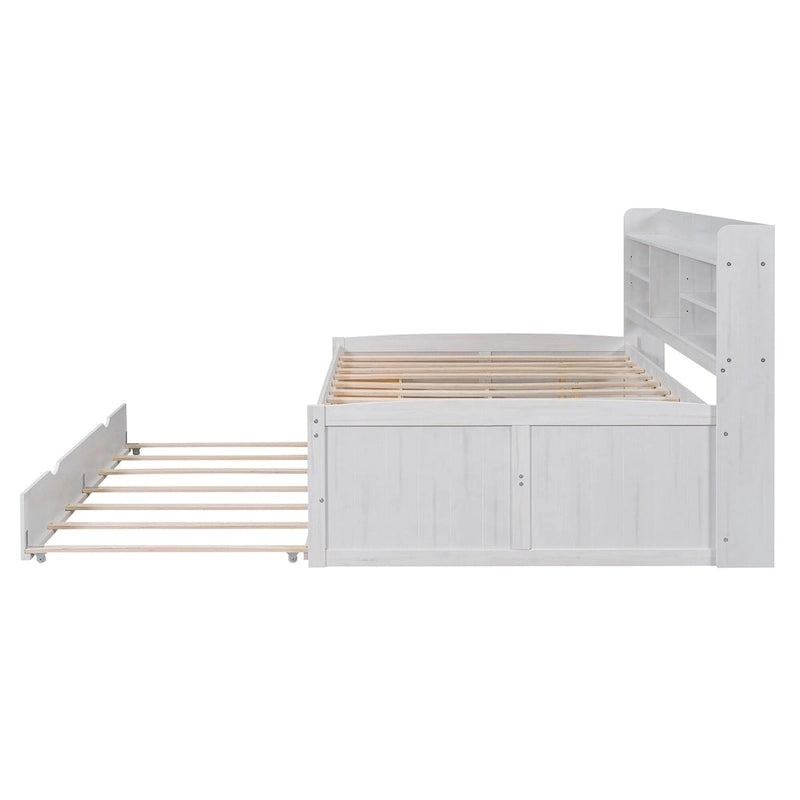 Letto a cassetti "Captain" in legno, matrimoniale