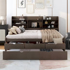Letto a cassetti "Captain" in legno, matrimoniale