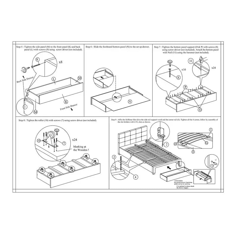 Contenitore sottoletto matrimoniale, letto imbottito in ecopelle