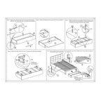 Contenitore sottoletto matrimoniale, letto imbottito in ecopelle