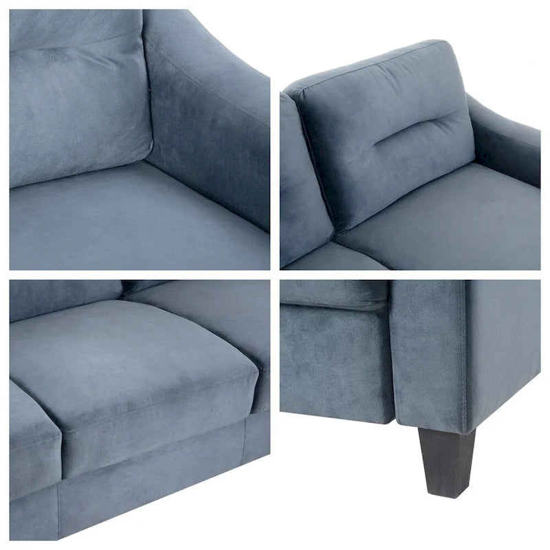 Divani Comodi con Struttura e Piedi in Legno