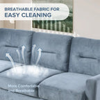 Divani Comodi con Struttura e Piedi in Legno