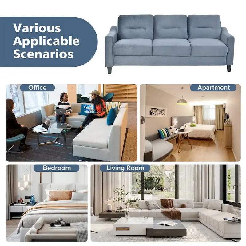 Divani Comodi con Struttura e Piedi in Legno