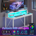 Scrivania per computer da 99 cm con luci a LED