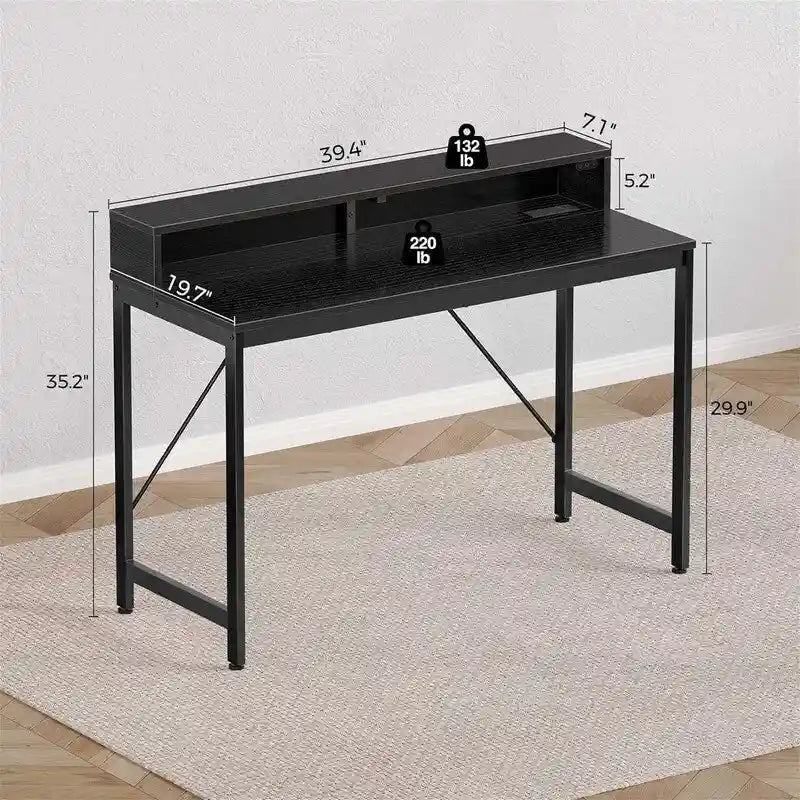 Scrivania per computer da 99 cm con luci a LED