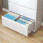 Cassettiera orizzontale a 5 cassetti con serratura, per documenti formato Legal/Letter/A4/F4