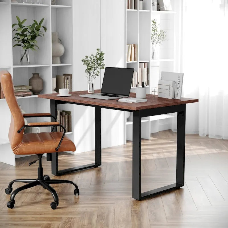 Tavolo da conferenza commerciale con piano in laminato e base a U