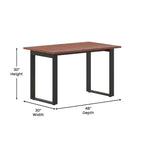 Tavolo da conferenza commerciale con piano in laminato e base a U