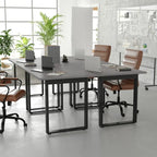 Tavolo da conferenza commerciale con piano in laminato e base a U