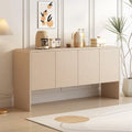 Credenza da 60L in Stile Minimalista con Ampio Spazio Contenitivo, 4 Ante e Dispositivo Rebound per Soggiorno e Ingresso (Crema Albicocca)